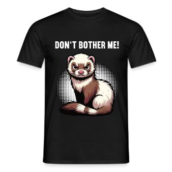 Ne me dérange pas, Furet Propriétaire de furet - T-shirt homme - noir - Devant - AI Model Male 178 light (178cm)