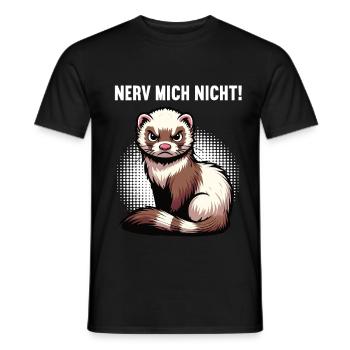 Nerv Mich Nicht Frettchen Frettchenbesitzer - Männer T-Shirt - Schwarz - Vorne - AI Model Male 178 light (178cm)