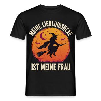 Lieblingshexe Mond Hexe Frau - Männer T-Shirt - Schwarz - Vorne - AI Model Male 178 light (178cm)