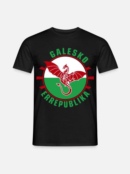 Galesko Errepublika - République galloise - T-shirt homme - noir