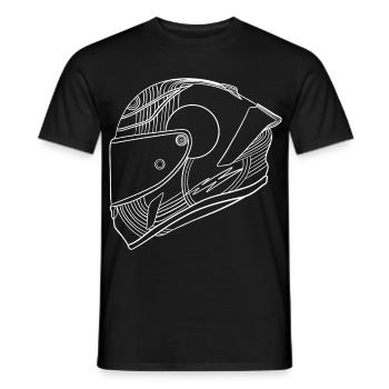 Weis Helm - Männer T-Shirt - Schwarz - Vorne - AI Model Male 178 light (178cm)