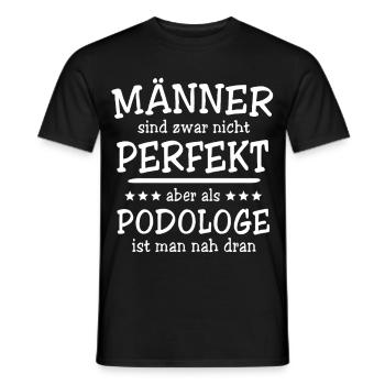 Podologe Männer - Männer T-Shirt - Schwarz - Vorne - AI Model Male 178 light (178cm)