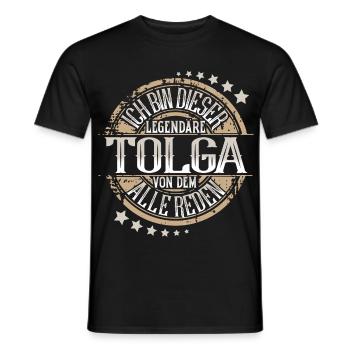 Tolga - Männer T-Shirt - Schwarz - Vorne - AI Model Male 178 light (178cm)