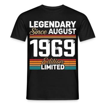 Légendaire Depuis Août 1969 Vintage Rétro - T-shirt homme - noir - Devant - AI Model Male 178 light (178cm)