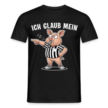 Ich glaub mein Schwein pfeift – Lustiges Shirt - Männer T-Shirt - Schwarz - Vorne - AI Model Male 178 light (178cm)