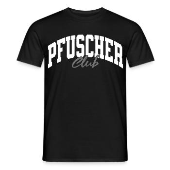 Pfuscher_Club_ws_grau - T-shirt homme - noir - Devant - AI Model Male 178 light (178cm)