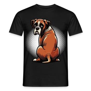 Boxer Boxerhalter Boxerhund Boxerbesitzer Boxerfan - Männer T-Shirt - Schwarz - Vorne - AI Model Male 178 light (178cm)