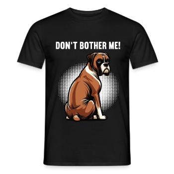 Ne m’embête pas Boxer Holder Boxer Propriétaire de boxer - T-shirt homme - noir - Devant - AI Model Male 178 light (178cm)