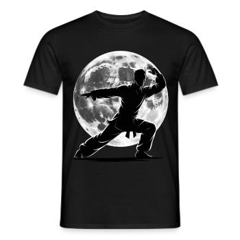 Tai Chi Zen Meditation – Chi Qigong Training - Männer T-Shirt - Schwarz - Vorne - AI Model Male 178 light (178cm)