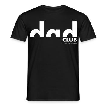 Membre Premium du Dad Club | Père | Fête des pères - T-shirt homme - noir - Devant - AI Model Male 178 light (178cm)
