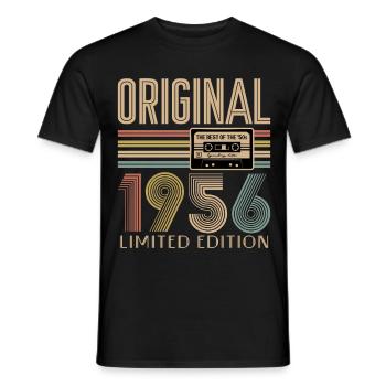70. Geburtstag, 70 Jahre - Männer T-Shirt - Schwarz - Vorne - AI Model Male 178 light (178cm)