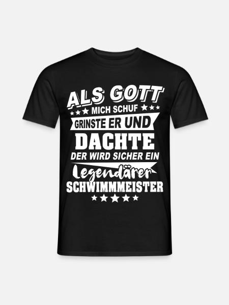 Schwimmmeister - Männer T-Shirt - Schwarz
