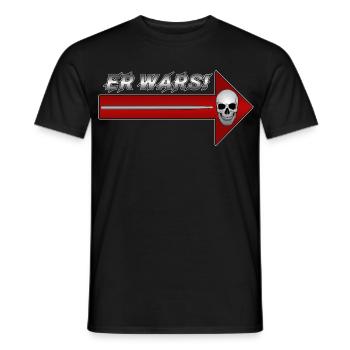 Düsterer Schädelpfeil mit Stab Er Wars - Männer T-Shirt - Schwarz - Vorne - AI Model Male 178 light (178cm)