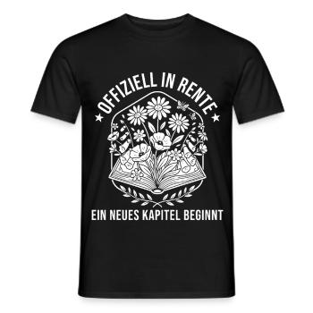 Rente Neues Kapitel Abschied Rentnerin - Männer T-Shirt - Schwarz - Vorne - AI Model Male 178 light (178cm)