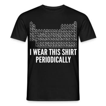 Periodensystem Chemie Humor Wissenschaft Geek - Männer T-Shirt - Schwarz - Vorne - AI Model Male 178 light (178cm)