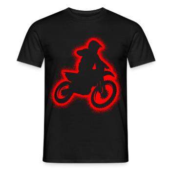Dirt Bike Motorrad Herren Jungen Motocross Kinder - Männer T-Shirt - Schwarz - Vorne - AI Model Male 178 light (178cm)