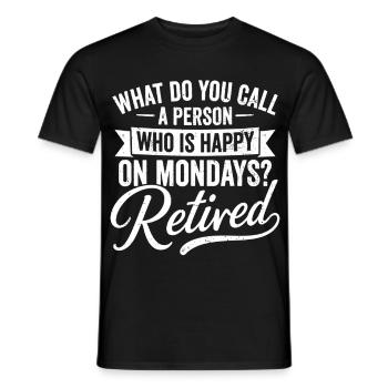 Retirement Plan Guitar - Männer T-Shirt - Schwarz - Vorne - AI Model Male 178 light (178cm)