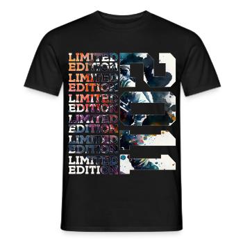 WELTRAUM 15 JAHRE 2011 ASTRONAUT 15. GEBURTSTAG - Männer T-Shirt - Schwarz - Vorne - AI Model Male 178 light (178cm)