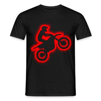 Dirt Bike Motorrad Jungen Herren Motocross Kinder - Männer T-Shirt - Schwarz - Vorne - AI Model Male 178 light (178cm)