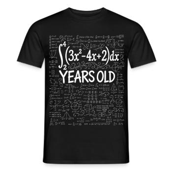 36. Geburtstag Analysis Mathematik-Nerd Lustig - Männer T-Shirt - Schwarz - Vorne - AI Model Male 178 light (178cm)