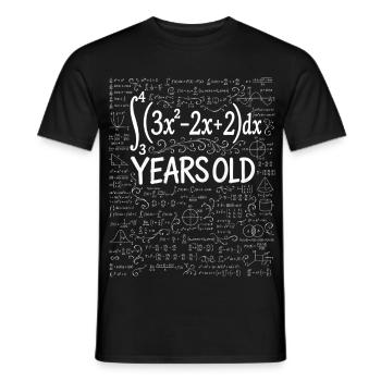 32. Geburtstag Analysis Mathematik-Nerd Lustig - Männer T-Shirt - Schwarz - Vorne - AI Model Male 178 light (178cm)