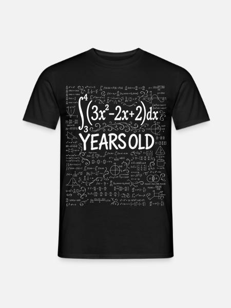 32nd Birthday Calculus Math Geek Funny - Men's T-Shirt - black