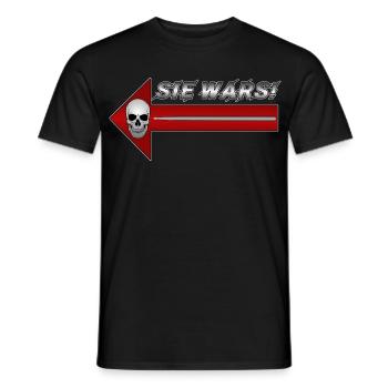 Skull Pfeil Parodie Design Sie wars - Männer T-Shirt - Schwarz - Vorne - AI Model Male 178 light (178cm)