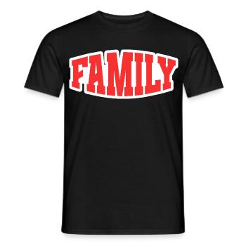 Family - Männer T-Shirt - Schwarz - Vorne - AI Model Male 178 light (178cm)
