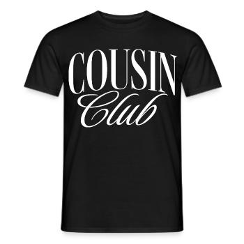 Cousin Club - Männer T-Shirt - Schwarz - Vorne - AI Model Male 178 light (178cm)