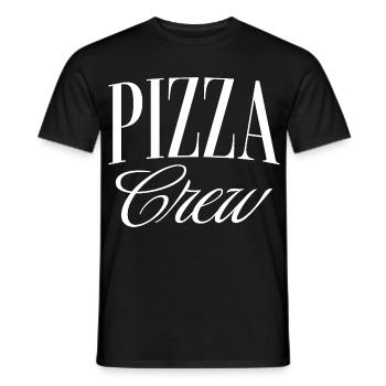 Pizza Crew - Männer T-Shirt - Schwarz - Vorne - AI Model Male 178 light (178cm)