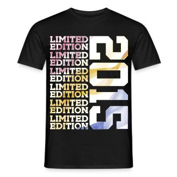 LIMITED EDITION 2015 - 11 JAHRE - 11. GEBURTSTAG - Männer T-Shirt - Schwarz - Vorne - AI Model Male 178 light (178cm)