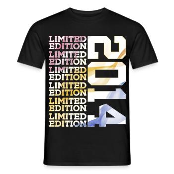 LIMITED EDITION 2014 - 12 JAHRE - 12. GEBURTSTAG - Männer T-Shirt - Schwarz - Vorne - AI Model Male 178 light (178cm)