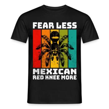 Rotknie Vogelspinne - Männer T-Shirt - Schwarz - Vorne - AI Model Male 178 light (178cm)