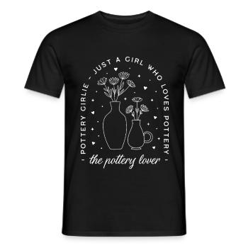 Töpferliebhaberin - Männer T-Shirt - Schwarz - Vorne - AI Model Male 178 light (178cm)