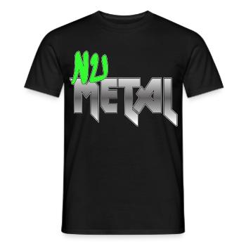 Nu Metal Green Fan Edition - Männer T-Shirt - Schwarz - Vorne - AI Model Male 178 light (178cm)