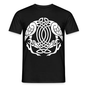 Celtic Eagles (Weiß) - Männer T-Shirt - Schwarz - Vorne - AI Model Male 178 light (178cm)