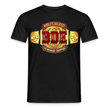 Best Dad Ever - Titelkampf Gürtel - Männer T-Shirt - Schwarz - Vorne - AI Model Male 178 light (178cm)