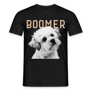 Boomer Dog Vintage - Männer T-Shirt - Schwarz - Vorne - AI Model Male 178 light (178cm)
