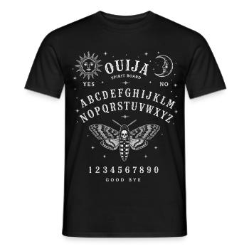 Ouija Spirit Board Moth | Witchy Occult Halloween - Männer T-Shirt - Schwarz - Vorne - AI Model Male 178 light (178cm)