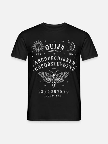 Ouija Spirit Board Moth | Witchy Occult Halloween - Männer T-Shirt - Schwarz