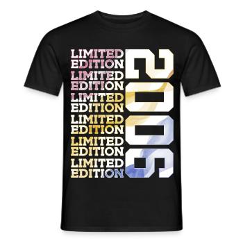 LIMITED EDITION 2006 - 20 JAHRE - 20. GEBURTSTAG - Männer T-Shirt - Schwarz - Vorne - AI Model Male 178 light (178cm)