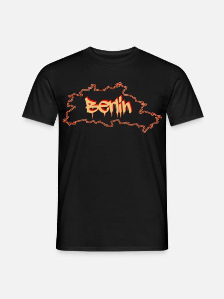 Berlin da city - Men's T-Shirt - black