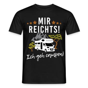Mir reichts! Ich geh campen! Wohnwagen Camping - Männer T-Shirt - Schwarz - Vorne - AI Model Male 178 light (178cm)