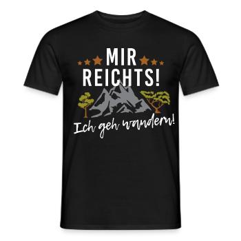 Mir reichts! Ich geh wandern! Ab in die Berge - Männer T-Shirt - Schwarz - Vorne - AI Model Male 178 light (178cm)