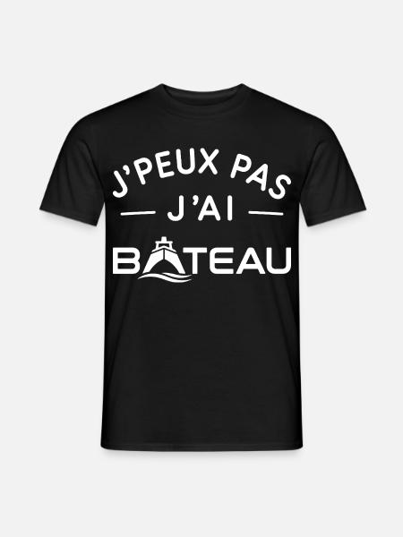 Bateau Humour Cadeau Passionné de Navigation - T-shirt homme - noir