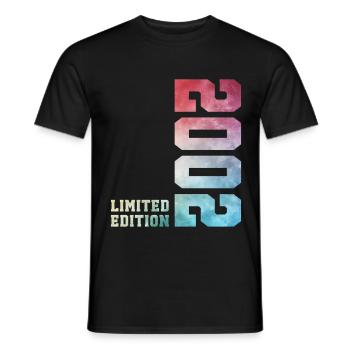 24. Geburtstag Limited Edition 2002 Jahrgang 2002 - Männer T-Shirt - Schwarz - Vorne - AI Model Male 178 light (178cm)