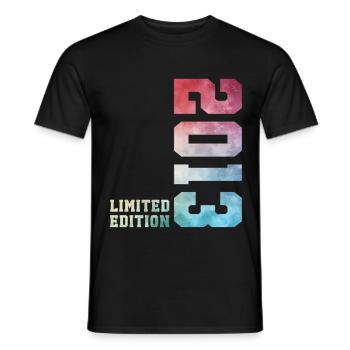 13. Geburtstag Limited Edition 2013 Jahrgang 2013 - Männer T-Shirt - Schwarz - Vorne - AI Model Male 178 light (178cm)