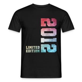 14. Geburtstag Limited Edition 2012 Jahrgang 2012 - Männer T-Shirt - Schwarz - Vorne - AI Model Male 178 light (178cm)