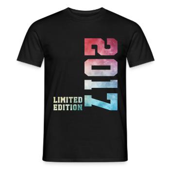 9. Geburtstag Limited Edition 2017 – Jahrgang 2017 - Männer T-Shirt - Schwarz - Vorne - AI Model Male 178 light (178cm)