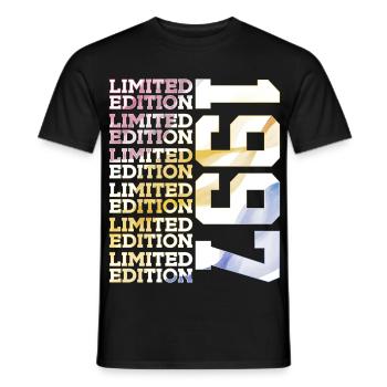 LIMITED EDITION 1997 - 29 JAHRE - 29. GEBURTSTAG - Männer T-Shirt - Schwarz - Vorne - AI Model Male 178 light (178cm)